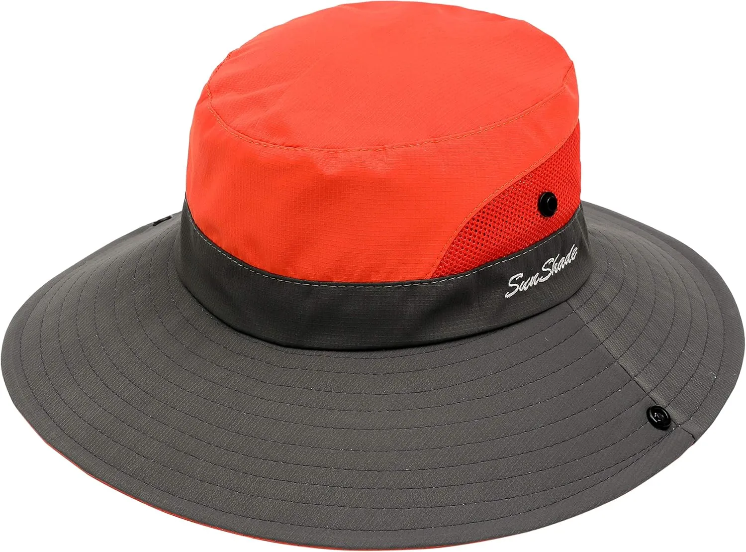 Muryobao 2 Pack Women Ponytail Summer Sun Hat UV Protection Wide Brim Foldable Safari Fishing Cap