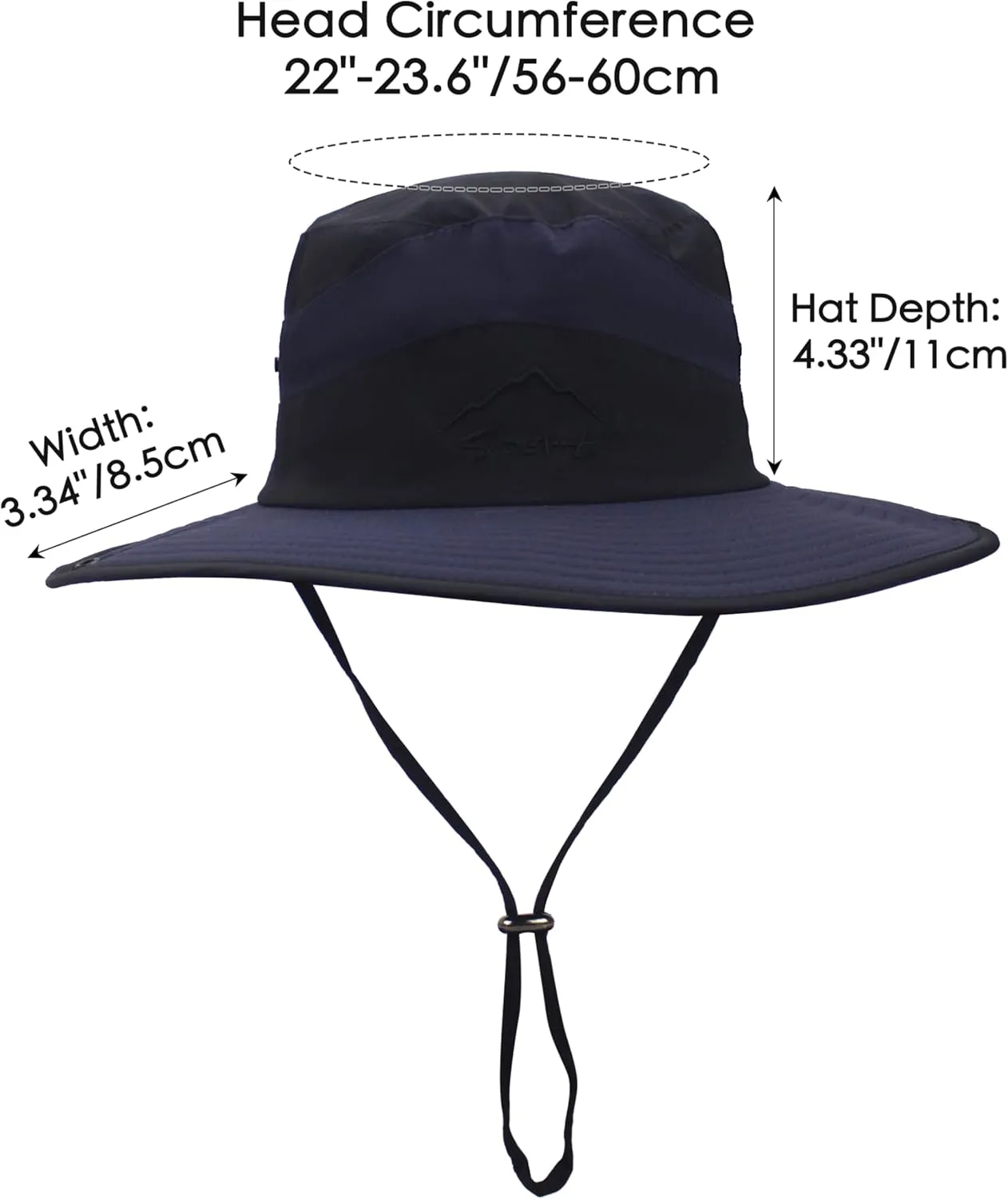 Muryobao Men's Sun Hats UV Protection Summer Hat Wide Brim UPF50 Fishing Boonie Hat Waterproof Packable Bucket Cap