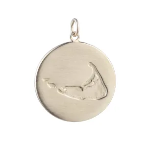Nantucket Compass Charm in Gold