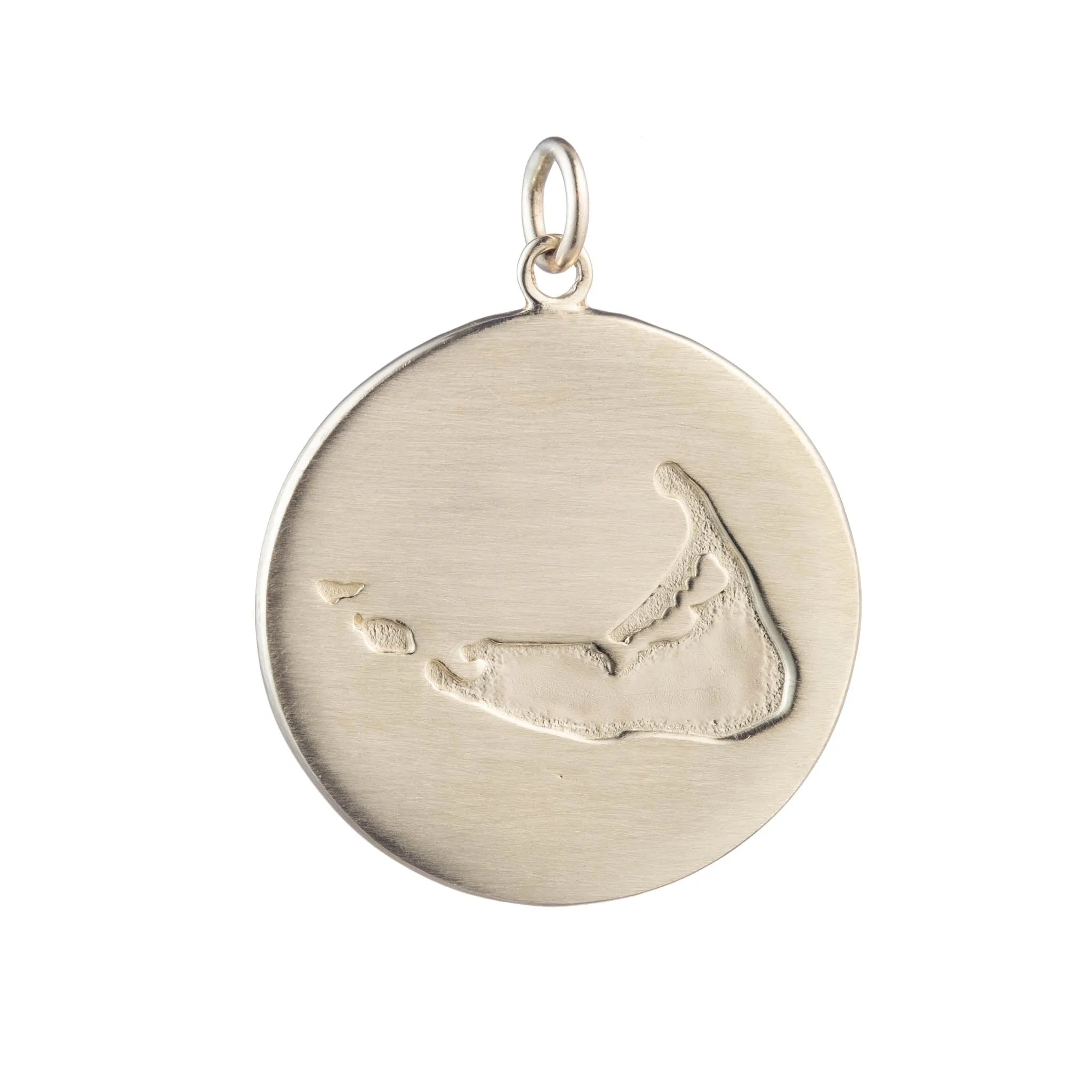 Nantucket Compass Charm in Gold