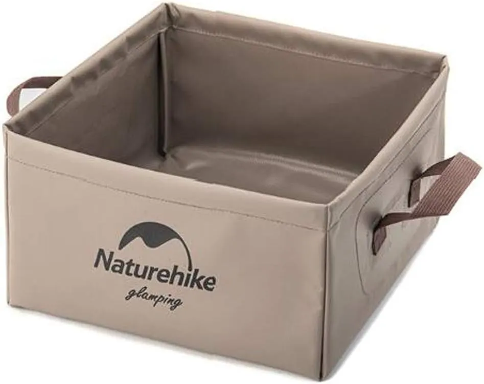 Naturehike Collapsible Bucket 13L Durable Lightweight Waterproof Folding Water Container Travel Wash Basin for Camping Hiking Fishing Travelling