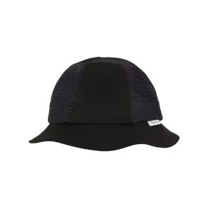 Navy Black Mesh Bucket Hat