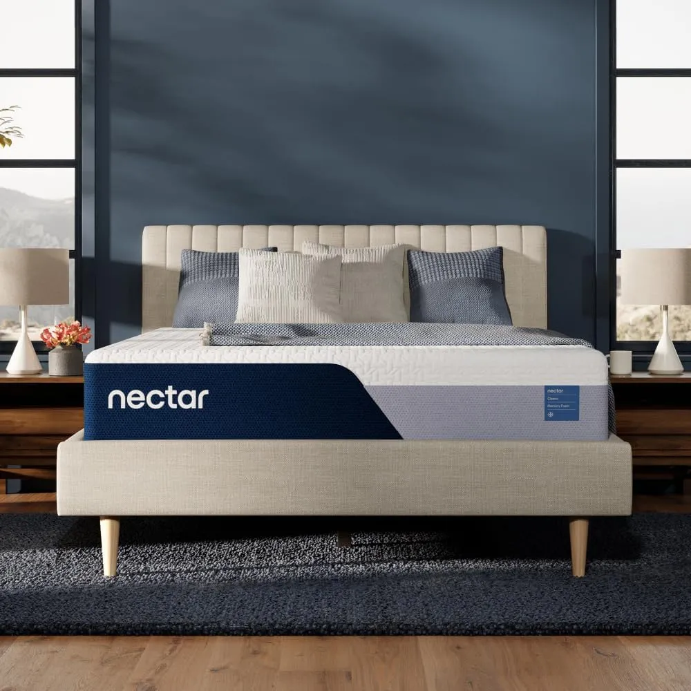 Nectar Classic 12” Twin Mattress - Medium Firm - Contouring Memory Foam - Cooling Top Layer - Support & Pressure-Relief - Mattress in a Box - 365-Night Trial & Forever Warranty