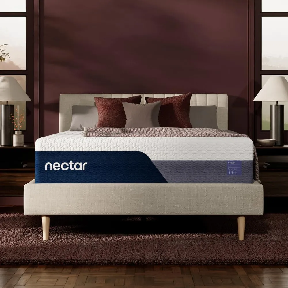 Nectar Luxe 14” Full Mattress - Medium Firm - Contouring Memory Foam - Cooling Upgrade - 3” Pressure Relief Layer - Responsive Support - Mattress in a Box - 365-Night Trial & Forever Warranty