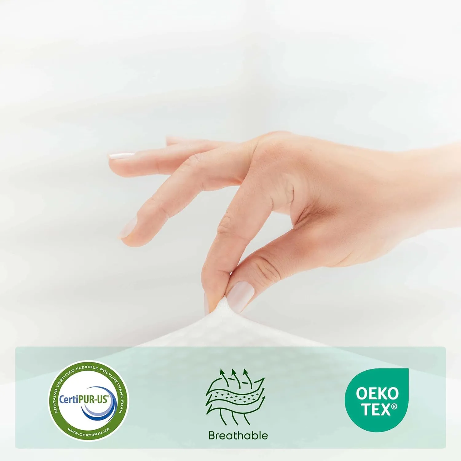 Nestl Green Tea Queen Mattress 10 Inch - Cooling Graphite Memory Foam Mattress Queen Size Fiberglass Free, Pressure Relief Supportive Bed in A Box, CertiPur-US Certified [New Version]
