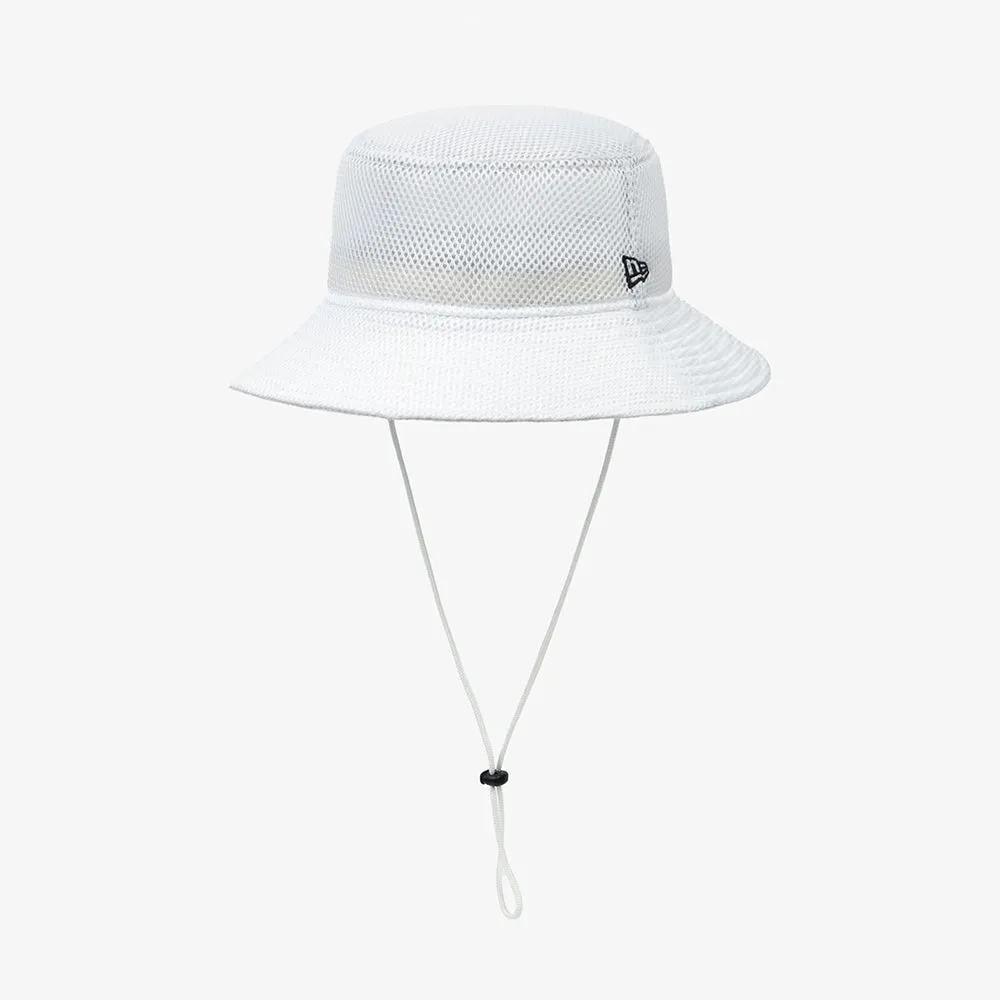 New Era Air Mesh White Bucket Hat