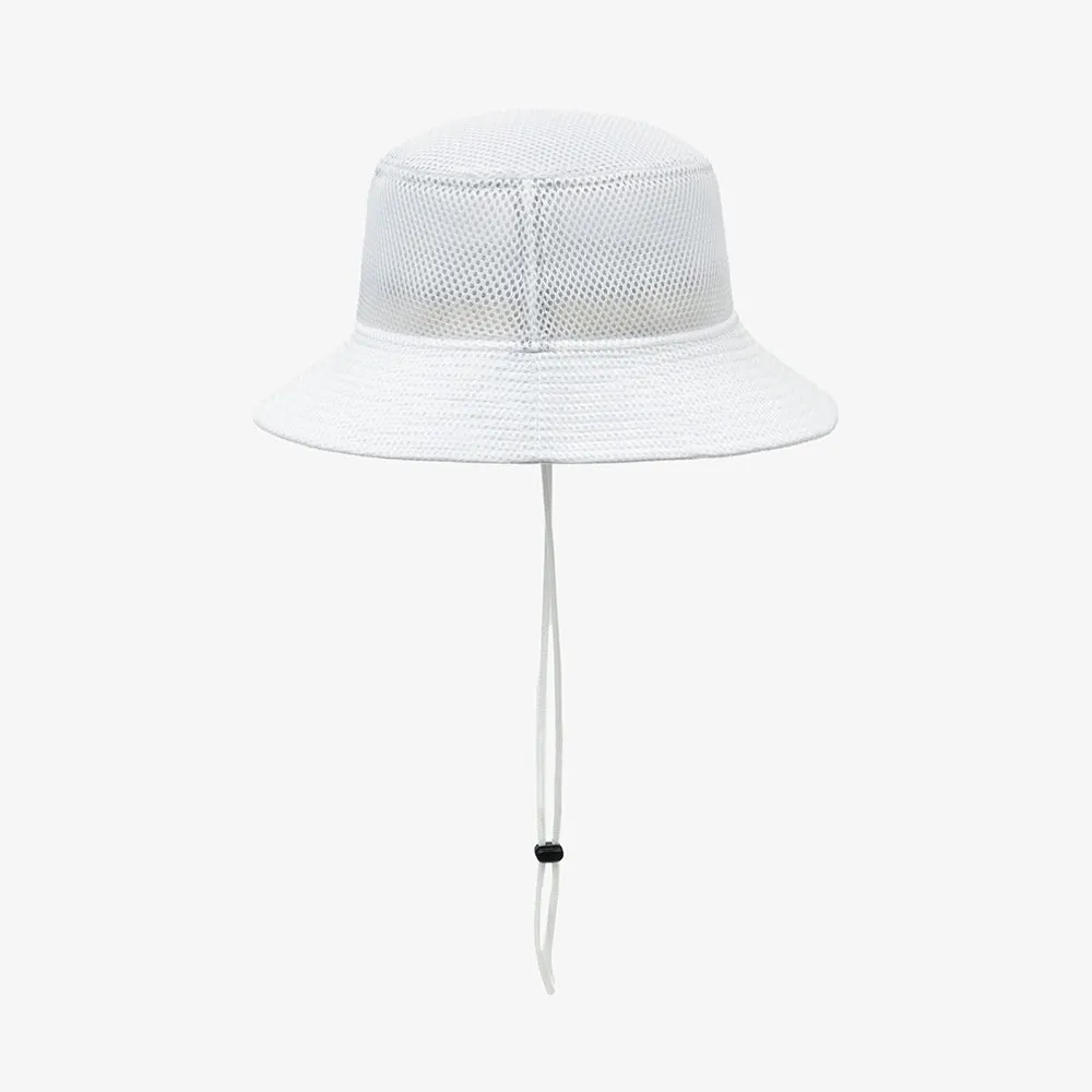 New Era Air Mesh White Bucket Hat