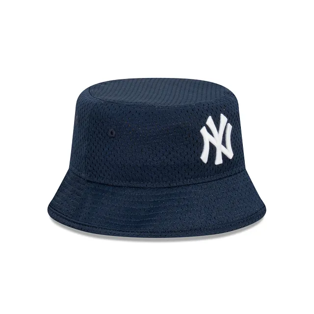 New York Yankees Bucket Hat - Open Mesh Navy MLB Bucket - New Era