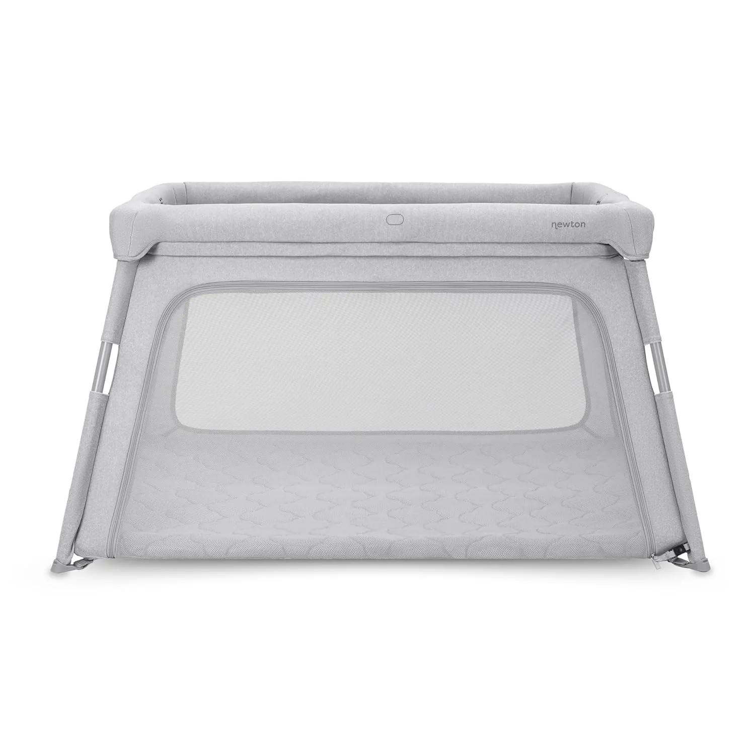 Newton Baby Travel Crib & Play Yard – Breathe-Thru Mattress for Safe Sleep, Portable & Easy Disassembly, Completely Washable, 2X Larger Surface Area, Non-Toxic, Largest-in-Class with Travel Bag, Grey