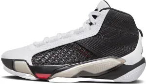 Nike Kid's Air Jordan 38 (GS) Basketball Shoe, White/Siren Red/Black, 6.5 Big Kid