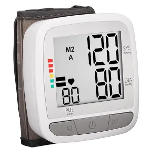 Novamedic Digital Blood Pressure Monitor, Accurate BP Machine with Adjustable Wrist Cuff & Large LCD Display, Automatic 90x2 Reading Memory, for Home Use and Medical Supplies, Batteries Included.