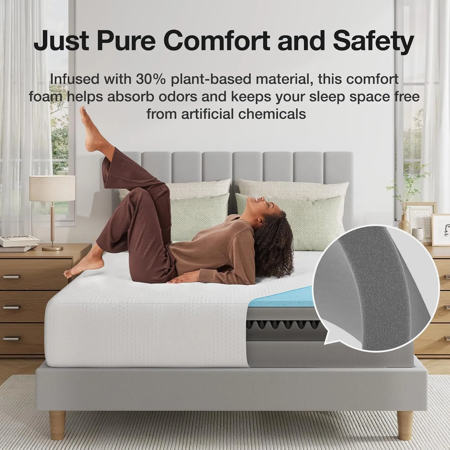 Novilla 12 Inch Full Size Mattress in a Box, Gel Memory Foam Mattress for Cooling Night Sleep & Pressure Relief, CertiPUR-US Certified