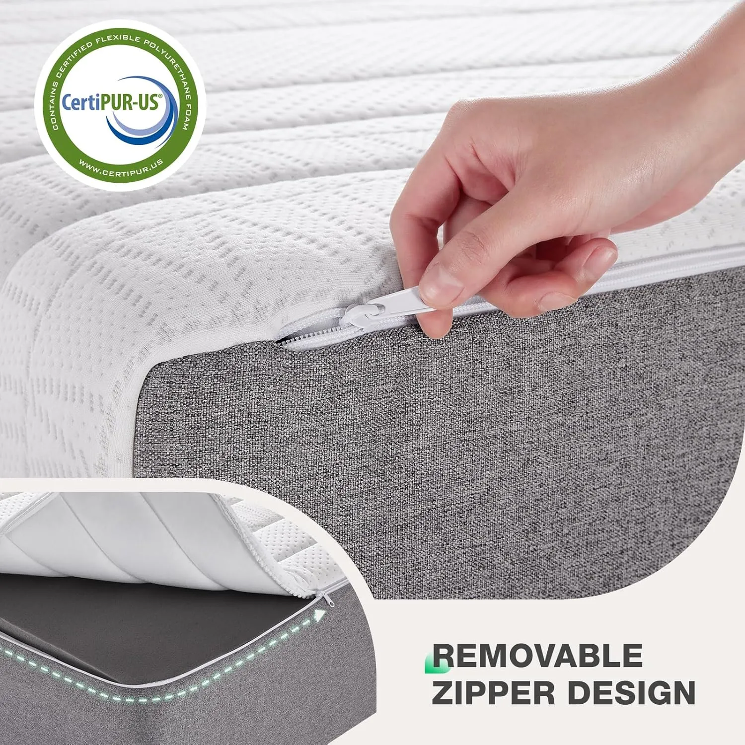 Novilla 12 Inch King Size Mattress King Mamory Foam Mattress in a Box Medium Firm with Cooling Gel Foam for Cool Sleep & Ultimate Support
