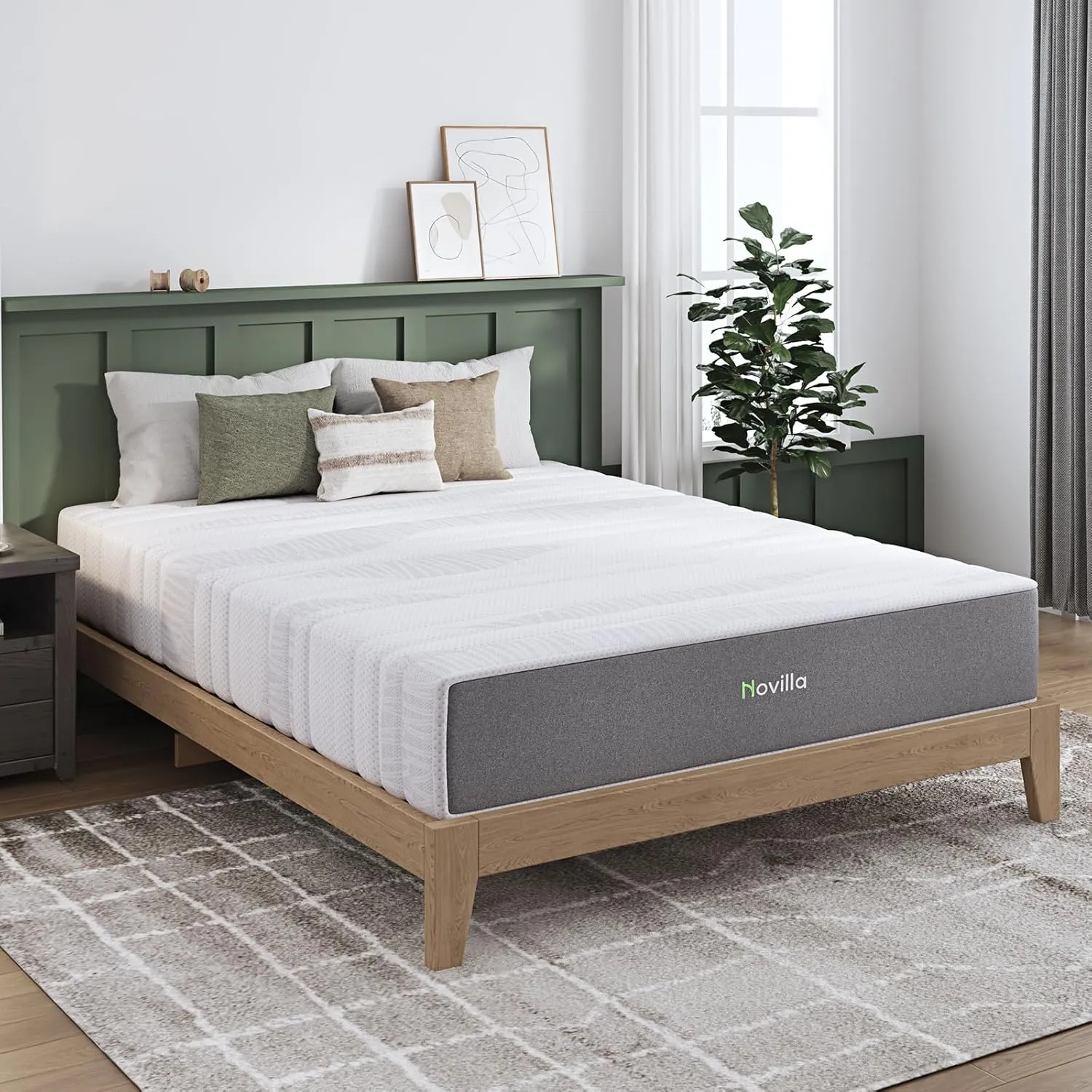 Novilla 12 Inch King Size Mattress King Mamory Foam Mattress in a Box Medium Firm with Cooling Gel Foam for Cool Sleep & Ultimate Support
