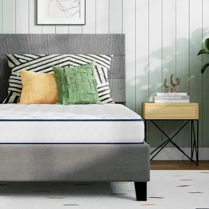 Novilla 6 Inch Twin Mattress, Foam and Spring Hybrid Mattresses for Restful Sleep, Twin Mattress for Kids, Medium Firm, CertiPUR-US Certified Foam, Durable Support, Eco-Friendly Packaging