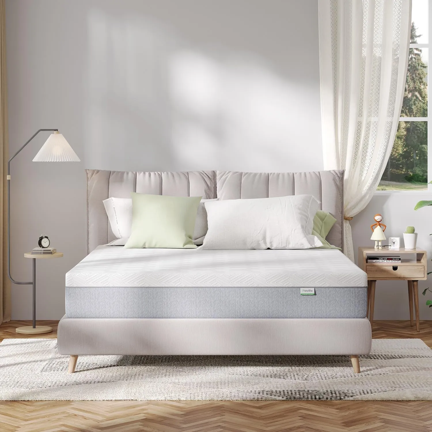Novilla 6 Inch Twin Mattress, Gel Memory Foam Mattress Twin Size in a Box for Pressure Relief & Cool Night Sleep & Body Support, CertiPUR-US Certified Foams