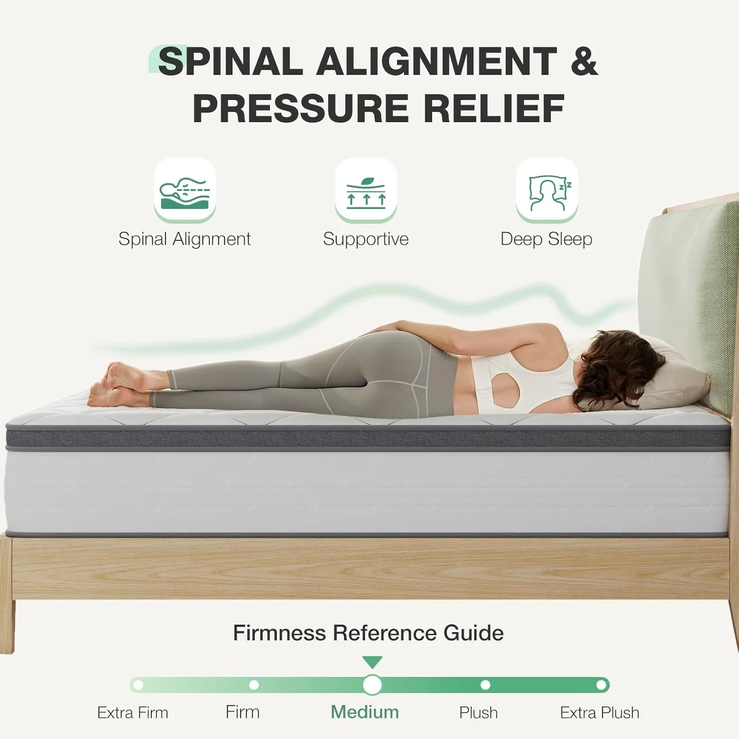 Novilla Full Size Mattress, 12 Inch Hybrid Mattress in A Box, Pocket Innerspring for Motion Isolation, Supportive & Pressure Relief
