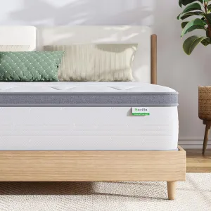 Novilla Full Size Mattress, 12 Inch Hybrid Mattress in A Box, Pocket Innerspring for Motion Isolation, Supportive & Pressure Relief