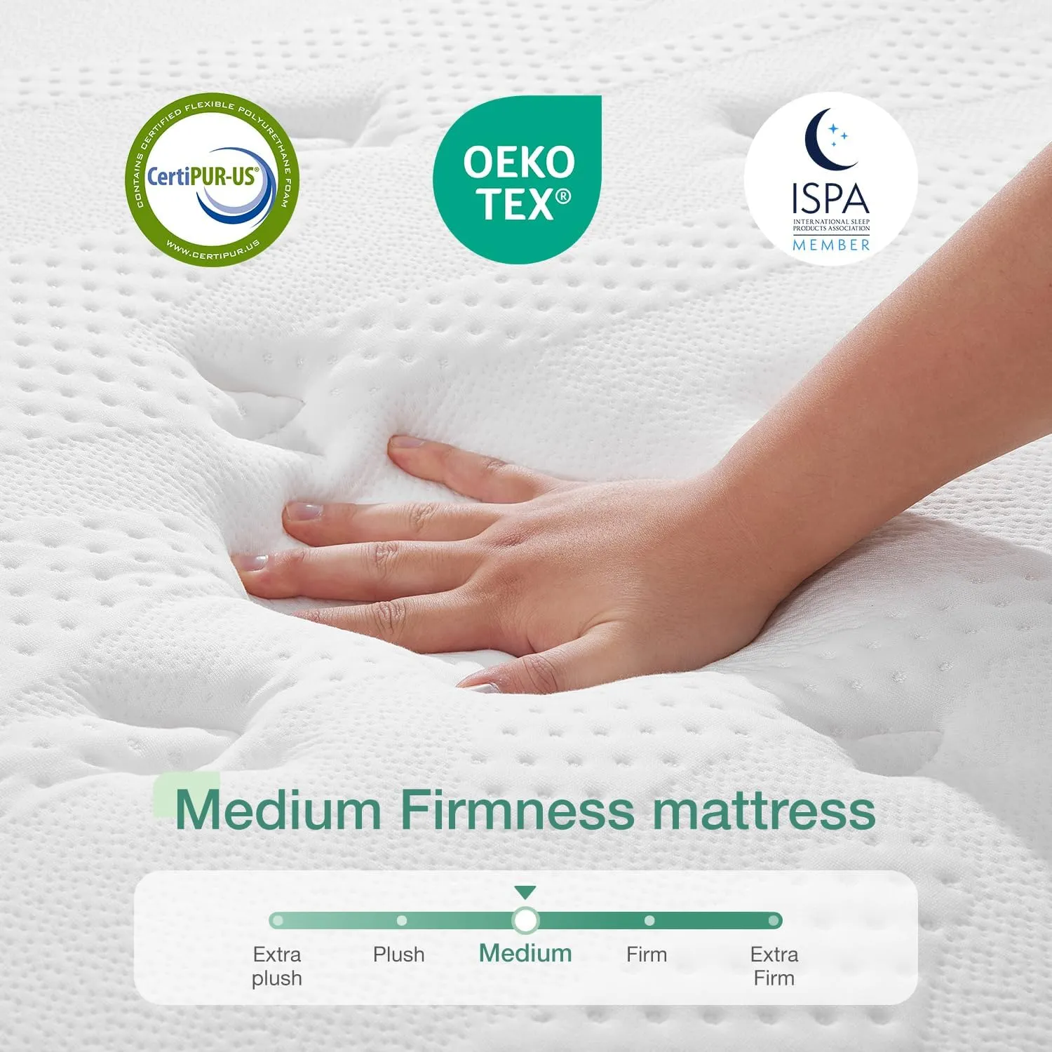 Novilla Queen Mattress, 12 Inch Hybrid Mattress in a Box, Gel Memory Foam with Individual Pocket Springs for a Peaceful Sleep, Queen Size Mattresses, Pillow Top Mattresses with Quilted Cover