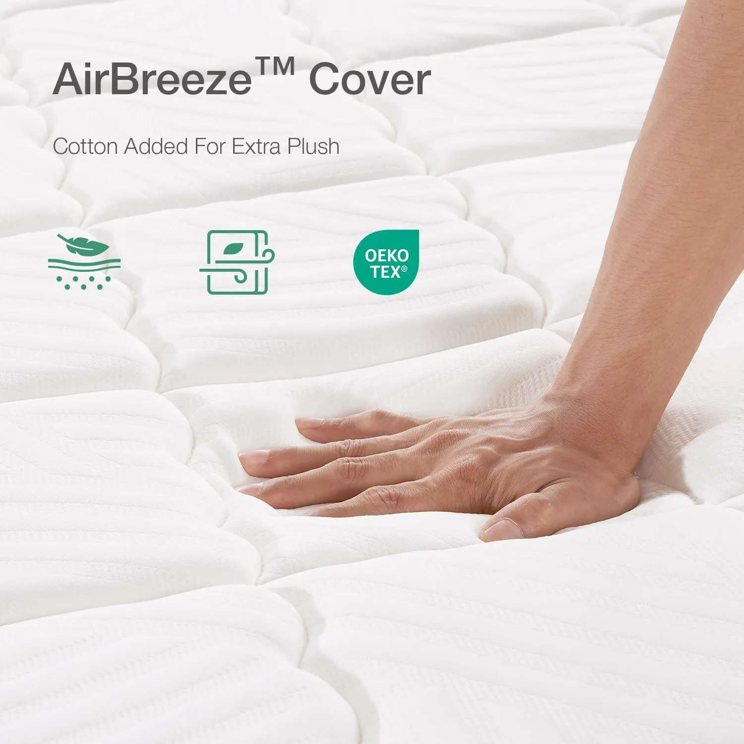 Novilla Queen Mattress, 14 Inch Queen Size Mattress in a Box, Hybrid Mattresses for Back Pain Relief & Support, Spring Mattresses with Motion Isolation & Pillow Top, Certipur-Us Certified