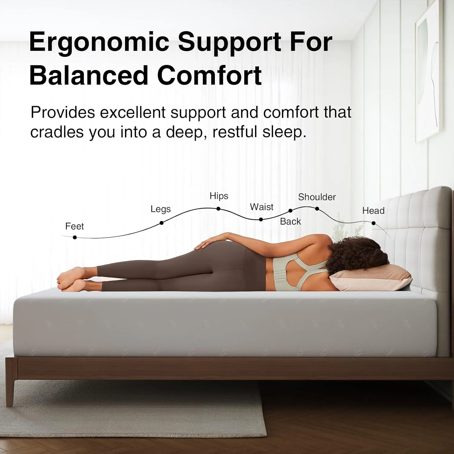 Novilla Twin Size Mattress, 10 Inch Twin Memory Foam Mattress with Breathable Comfort & High-Density Support Foam for Pressure Relief & Contouring Support, Mattresses in a Box
