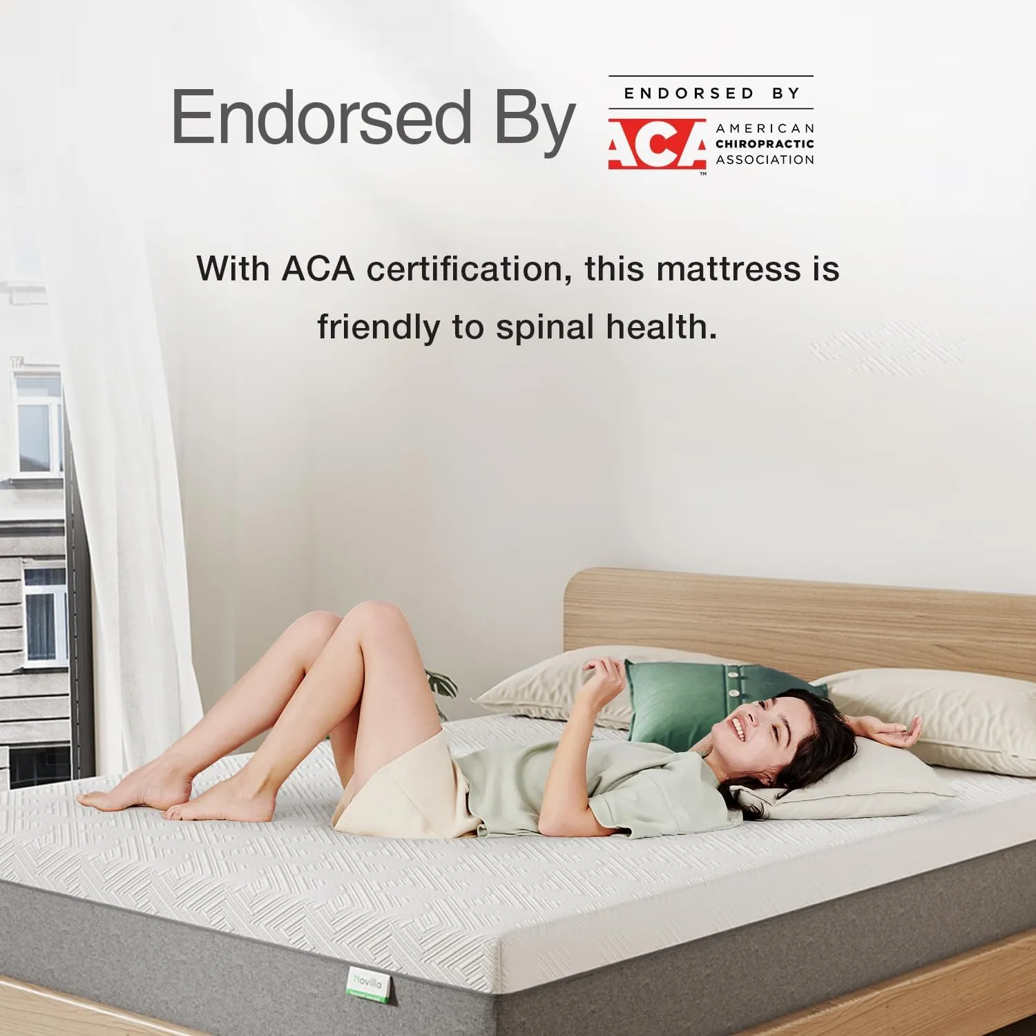 Novilla Twin XL Mattress, 6-Inch Gel Memory Foam Mattress for Cool Night Sleep & Pressure Relief，Medium Firm XL Twin Size in a Box, Bliss