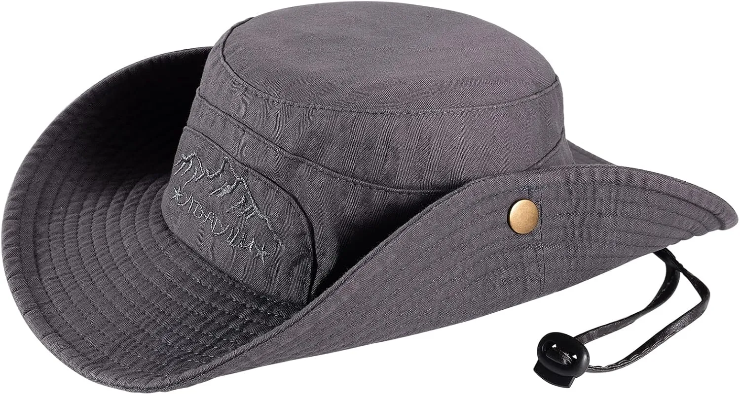 Obling Sun Hat for Men Women, Fishing Hat UPF 50 Wide Brim Bucket Hat Safari Boonie Hat