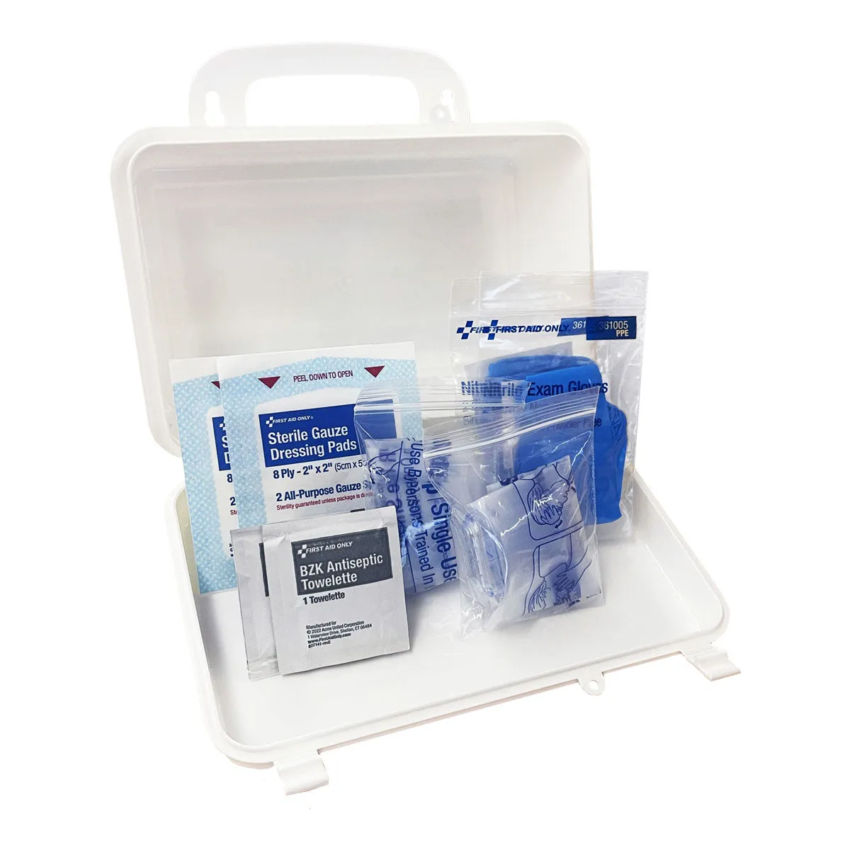 Opioid Overdose Support Kit, Plastic, Without Naloxone Nasal Spray