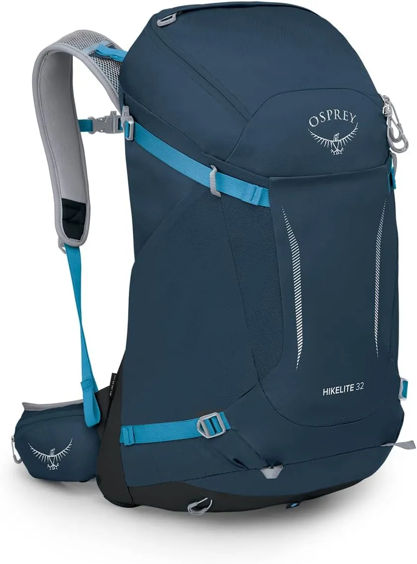 Osprey Hikelite 32L Unisex Hiking Backpack, Atlas Blue, M/L