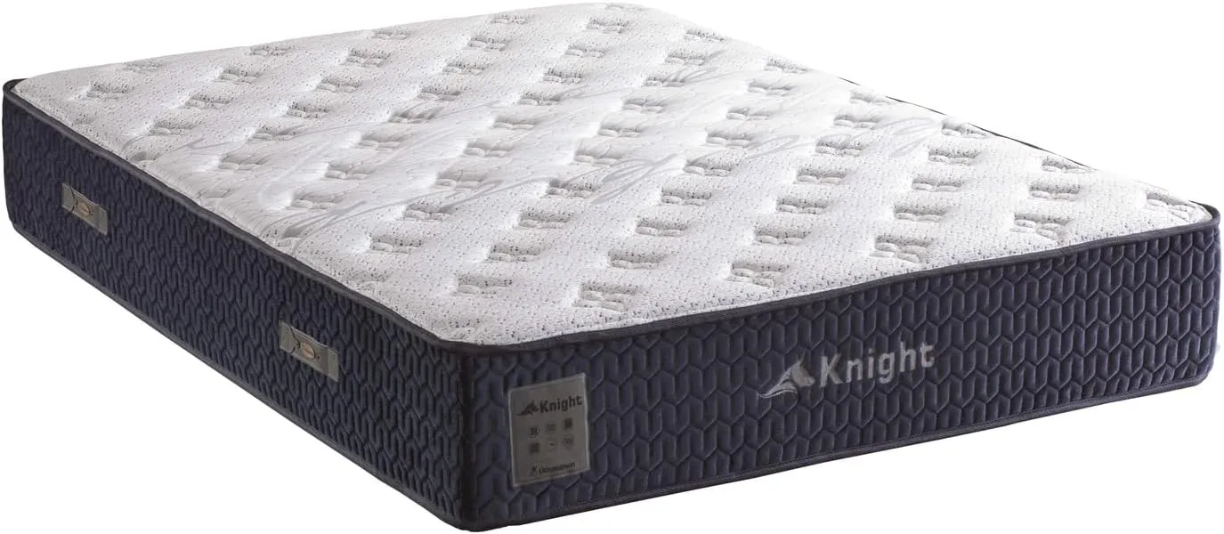 Ottomanson Queen 12” Firm Hybrid Mattress - Made in USA - Premium Support & Durability - Individually Pocketed Coils & CertiPUR-US Foam - Fiberglass-Free - Bed in a Box