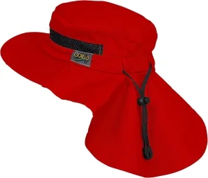 Outdoors Cotton Sun Hat, UPF 50  Wide Brim Fishing Hat with Neck Flap, Breathable, Boonie Hat Bucket Cap