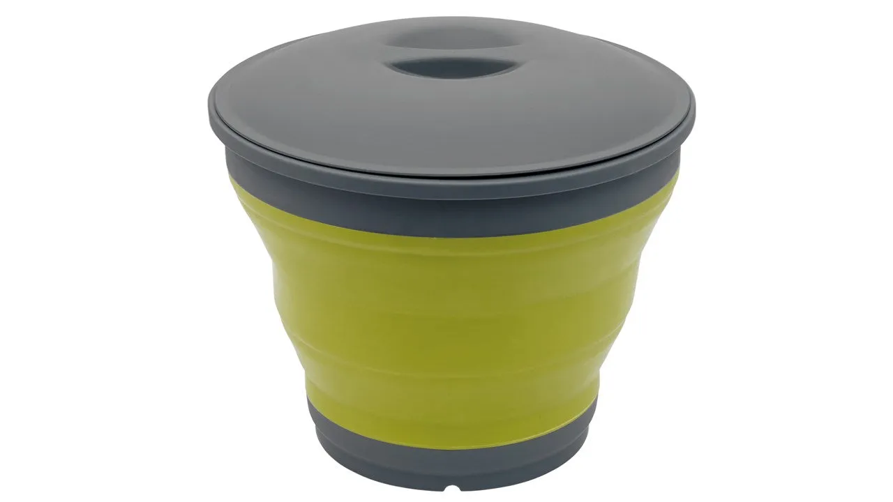 Outwell Collaps Bucket with Lid Lime Green