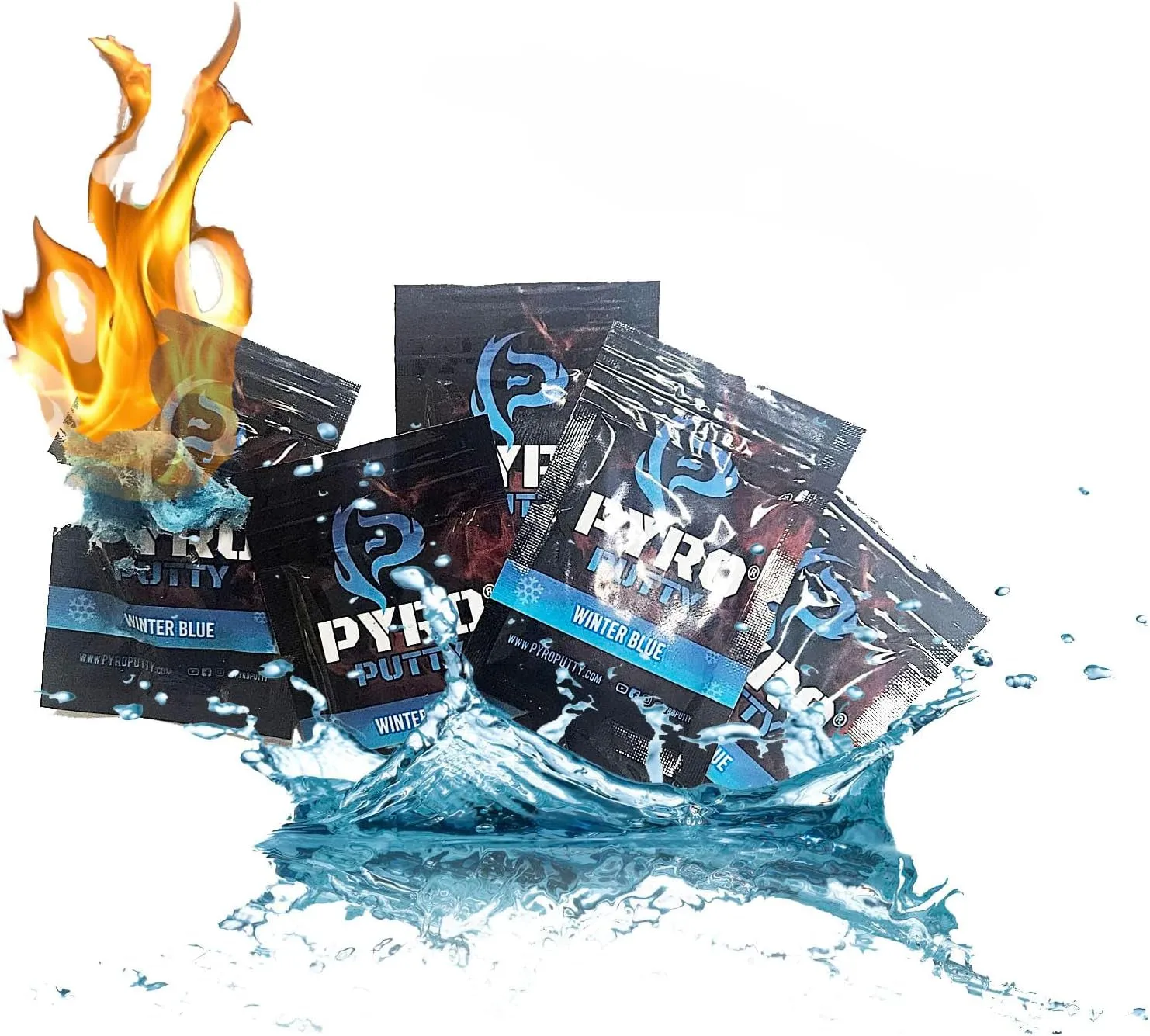 Packs, Campfires or Pyro Fire Putty: 20 Foil Ignite, Fully customizable Single Season clearance Fire Starter, for Waterproof Easy Tear, 50 Ct Survival Easy Use Starters