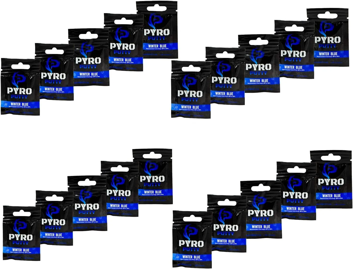 Packs, Campfires or Pyro Fire Putty: 20 Foil Ignite, Fully customizable Single Season clearance Fire Starter, for Waterproof Easy Tear, 50 Ct Survival Easy Use Starters