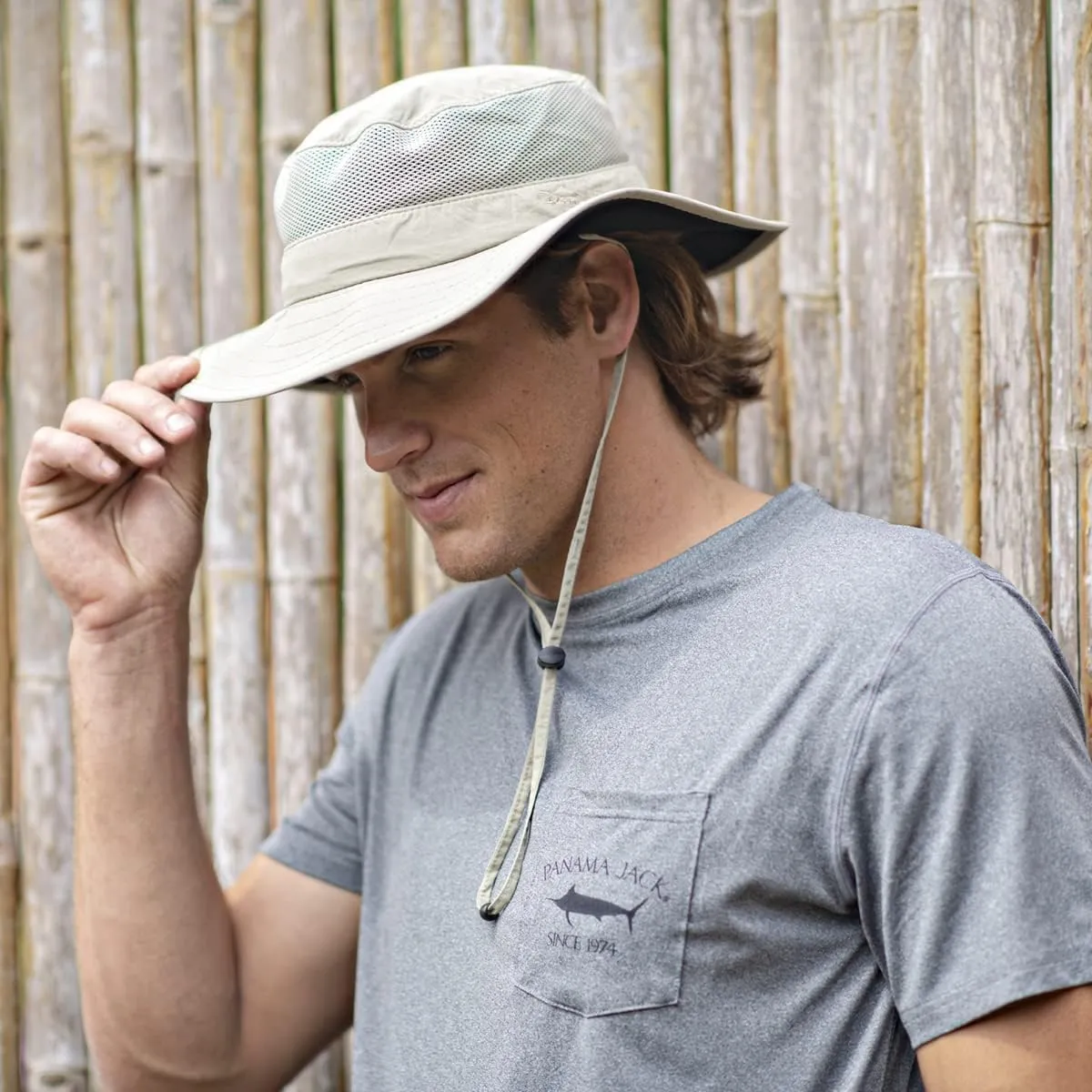 Panama Jack Castaway Boonie Hat - Bucket, Lightweight, Packable, UPF (SPF) 50  UV Protection