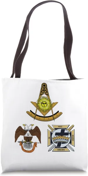 Past Master Mason 32nd Knights Templar Scottish York Rite WD Tote Bag