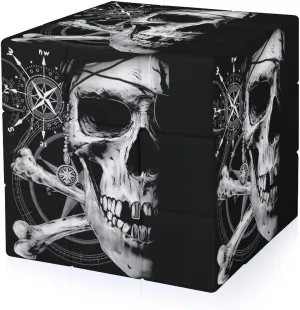 Pirate and Skull Compass Adults 3x3x3 Color-Matching Smooth Fully Printed Cube Gift