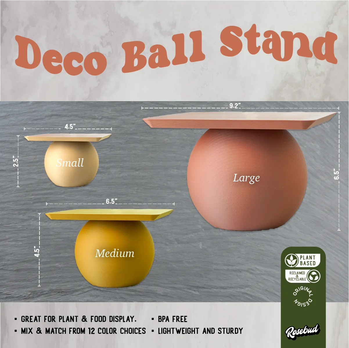 Plant Stand for Indoor Plant - Ball Stand Art Deco