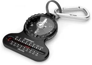 Pocket Compass, Black, One Size