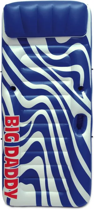 Poolmaster Big Daddy Large Swimming Pool Float Mattress, Blue