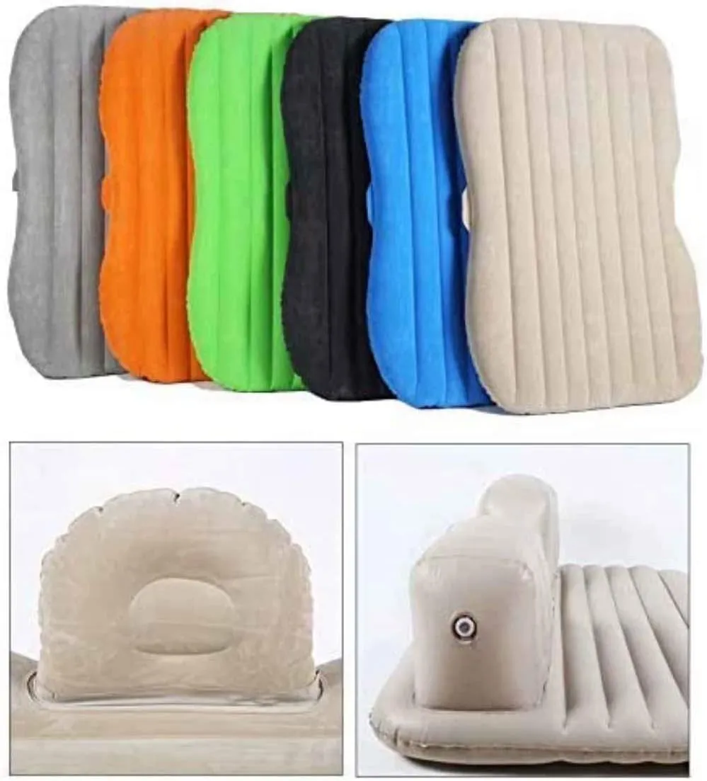 Portable Automatic Inflatable Bed, Suitable for Most Cars Rear Seat, for Self-Inflating Air Mat,Outdoor for Camping Bed,T1-Gray
