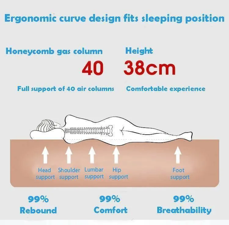 Portable Double Air Bed Mattress - Inflatable Sleeping Solution