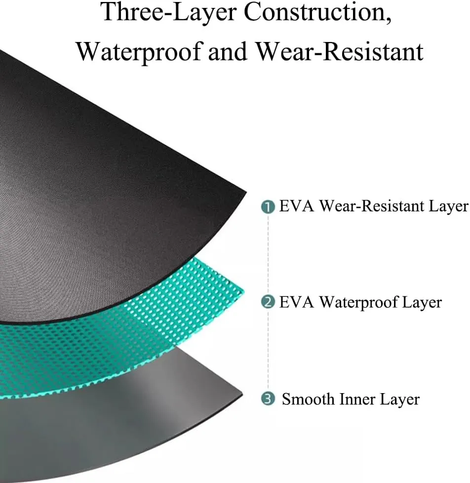 Portable EVA Fishing Bucket Collapsible Water Pail 8-9L Green/Black/Blue Models for Freshwater, Saltwater Fishing and Camping, Hiking (Green Regular)