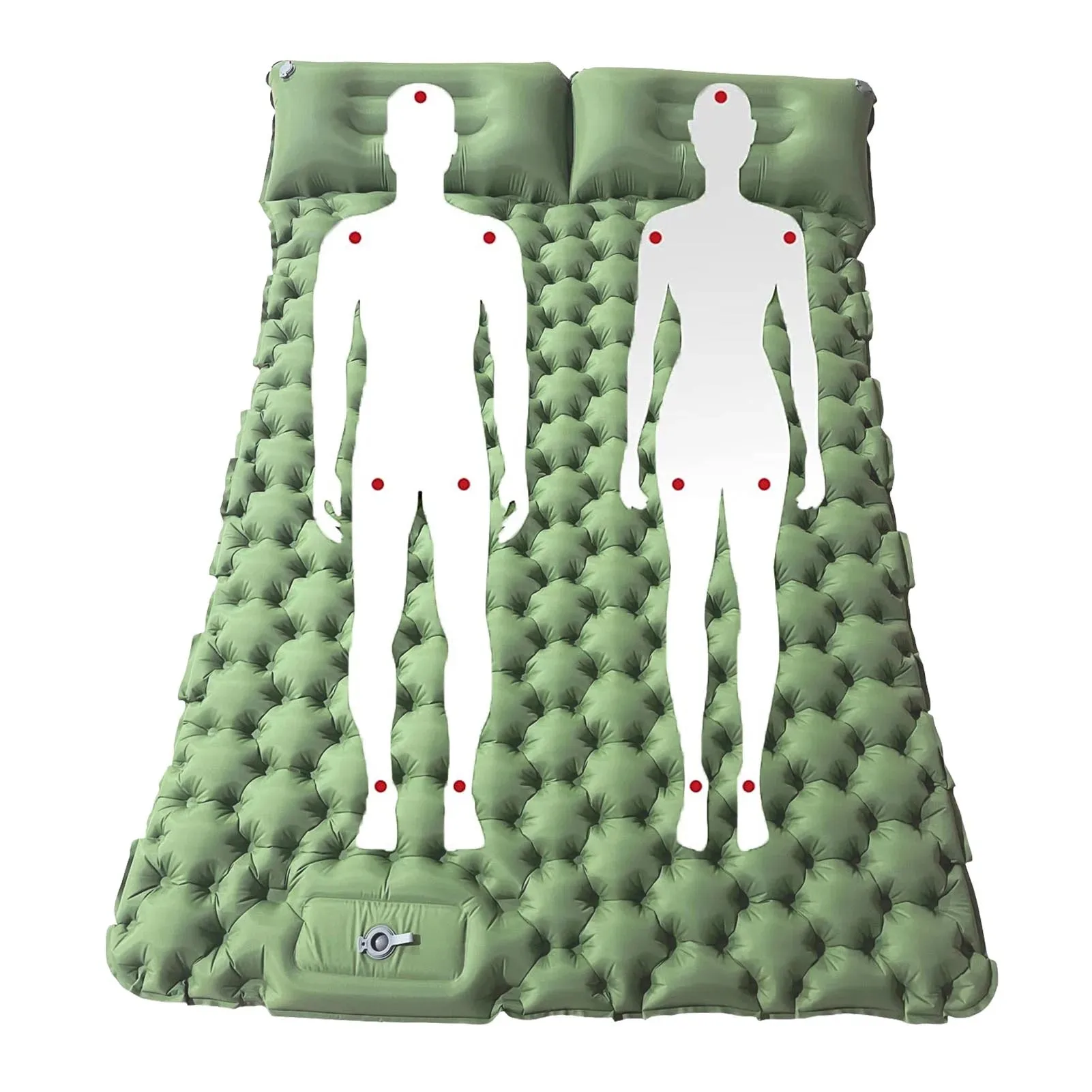 Portable Inflatable Camping Mattress with Built-in Pump & Pillow