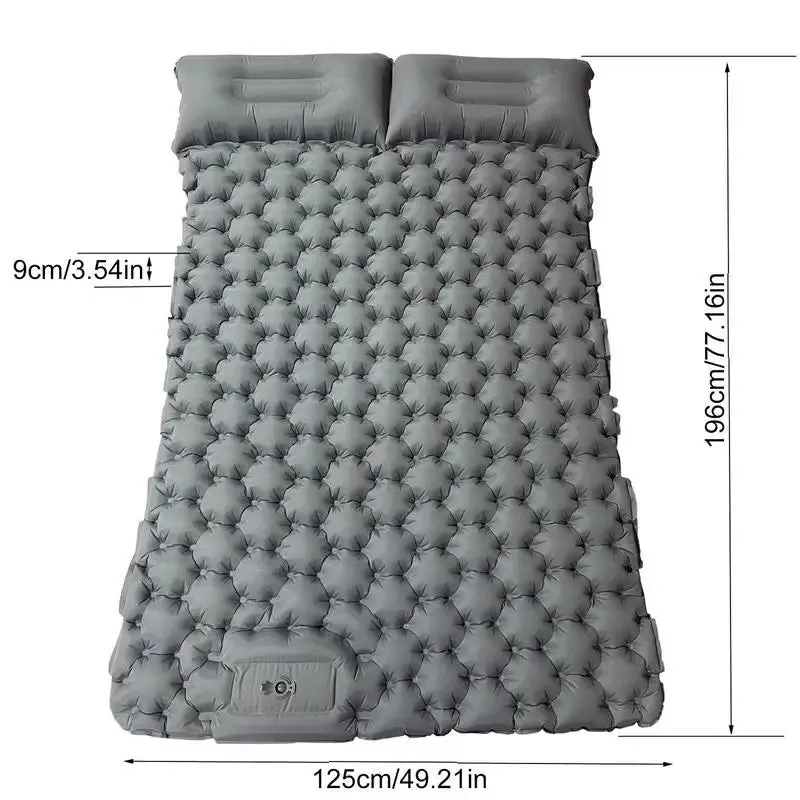 Portable Inflatable Camping Mattress with Built-in Pump & Pillow