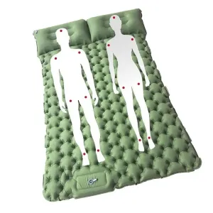 Portable Inflatable Camping Mattress with Built-in Pump & Pillow