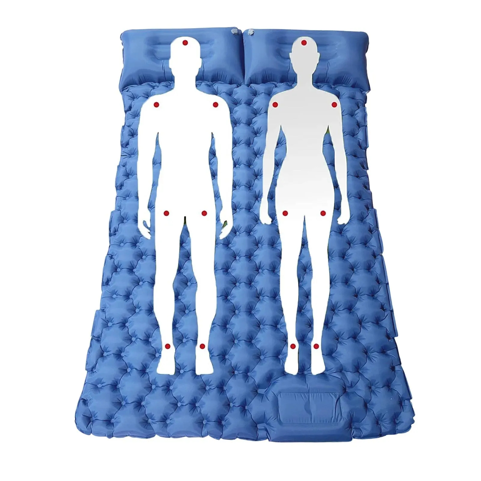 Portable Inflatable Camping Mattress with Built-in Pump & Pillow