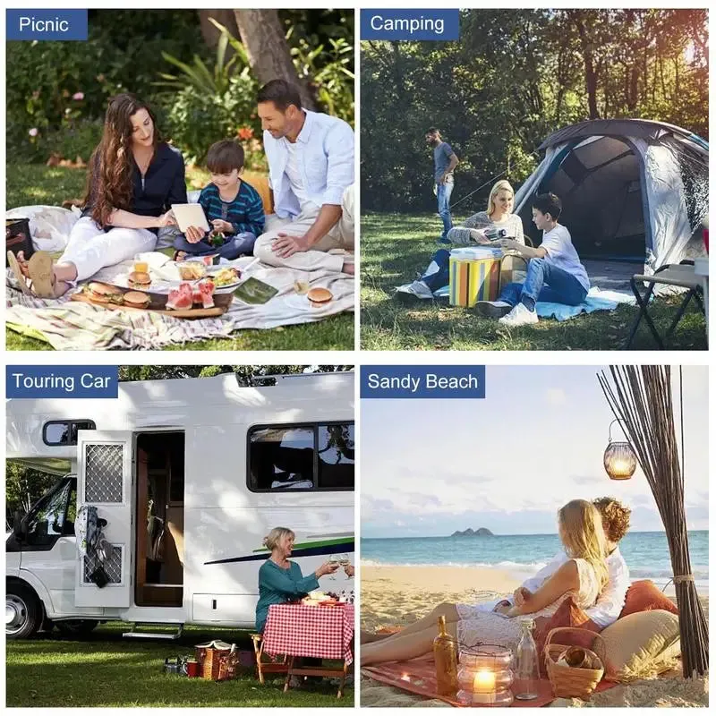 Portable Inflatable Camping Mattress with Built-in Pump & Pillow