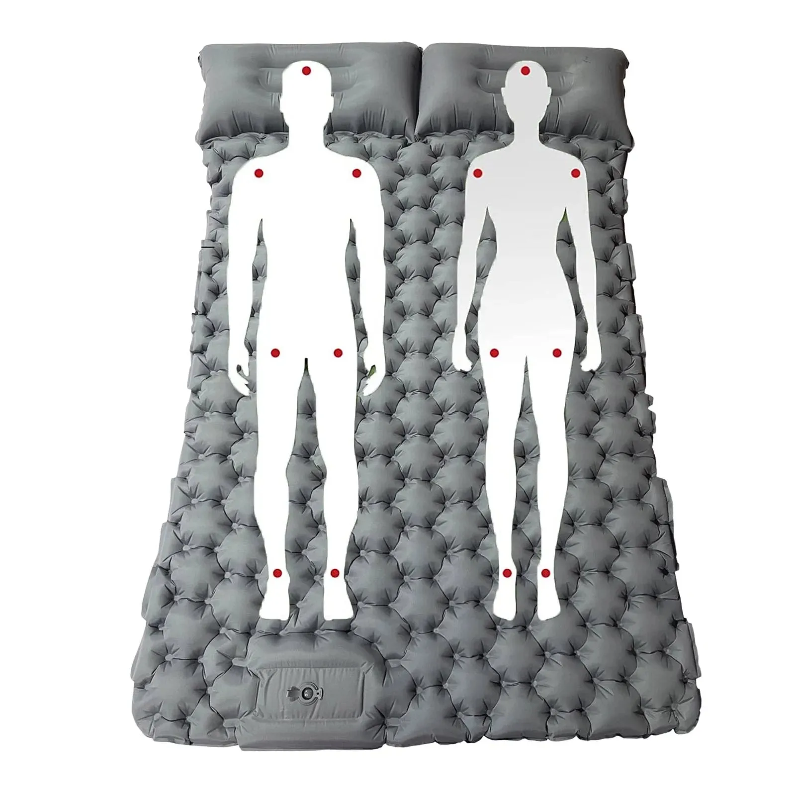 Portable Inflatable Camping Mattress with Built-in Pump & Pillow