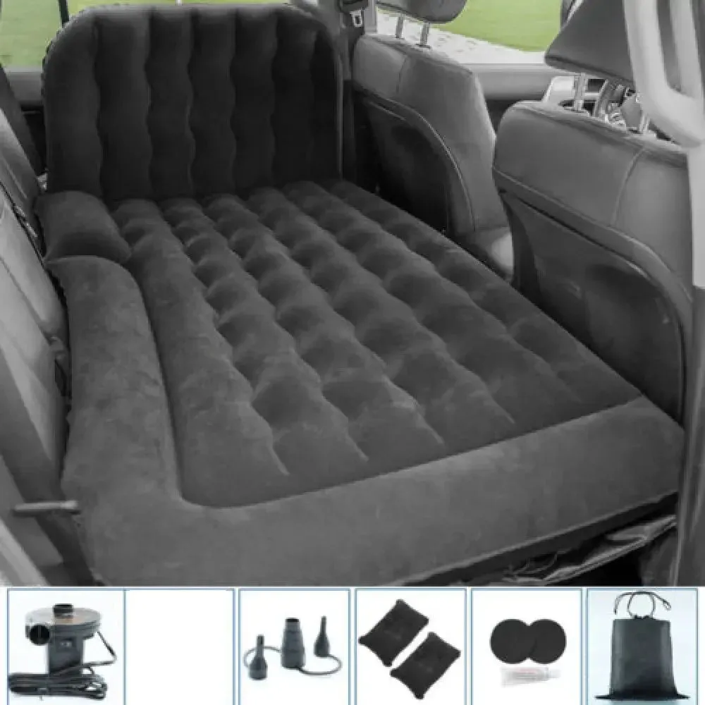 Portable Inflatable SUV Car Air Mattress with Pillows for Camping
